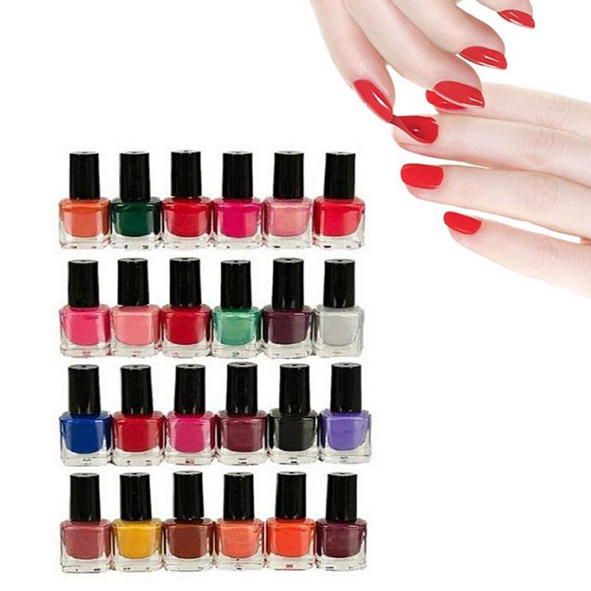 Pack of 24 Peel Off Nail Paints